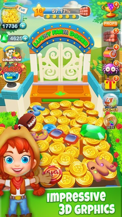Emulate iPhone app Coin Mania Dozer:Coin Dropping Game using MyAndroid