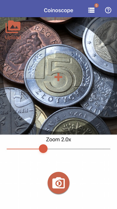 Emulate iPhone app Coinoscope: visual coin search using MyAndroid Emulate iPhone app Coinoscope: visual coin search using MyAndroid