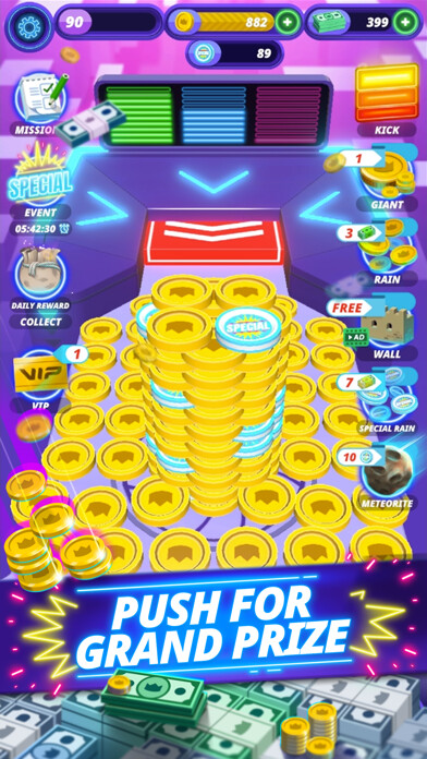 Emulate iPhone app Coin Pusher - Vegas Mania using MyAndroid