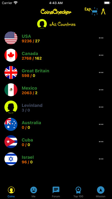 Emulate iPhone app CoinsChecker using MyAndroid