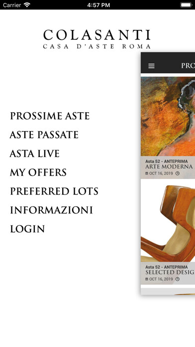 Emulate iPhone app Colasanti Aste using MyAndroid Emulate iPhone app Colasanti Aste using MyAndroid