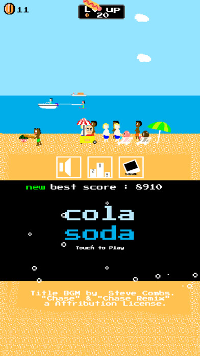 Emulate iPhone app cola soda hotdog-paradise Pang using MyAndroid