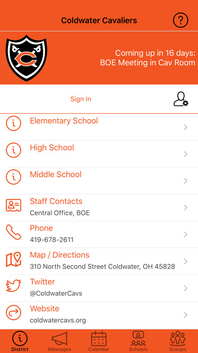 Emulate iPhone app Coldwater Cavaliers using MyAndroid Emulate iPhone app Coldwater Cavaliers using MyAndroid