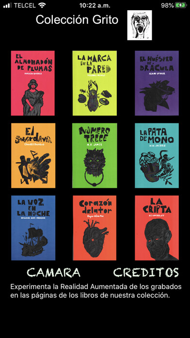 Emulate iPhone app Colección Grito using MyAndroid