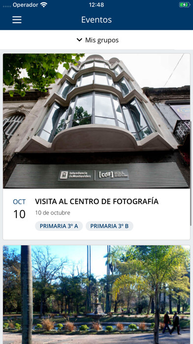Emulate iPhone app Colegio y Liceo Bethesda using MyAndroid