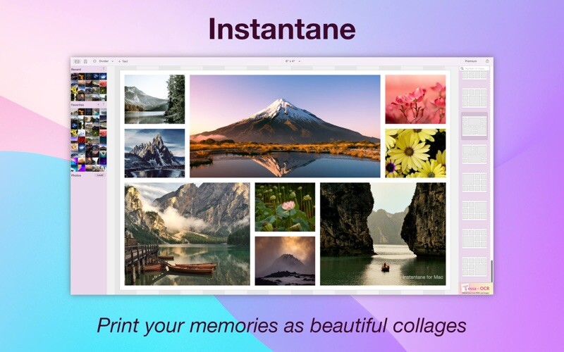 Emulate iPhone app Collage Maker - Instantane using MyAndroid