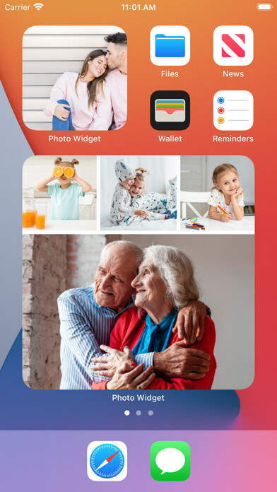 Emulate iPhone app Collage Smith Widget Photo using MyAndroid