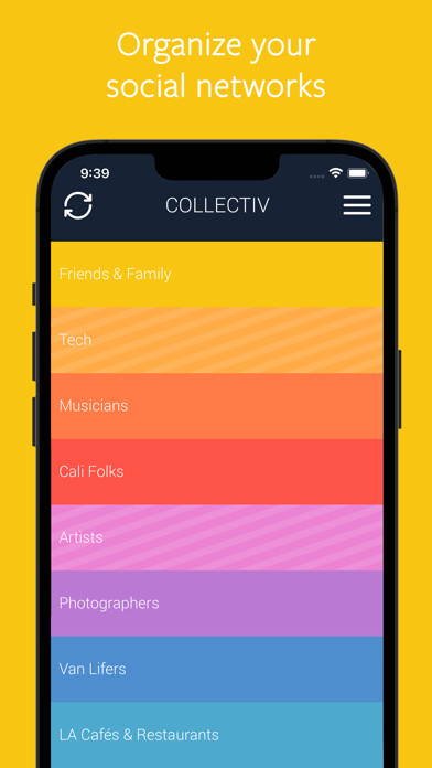 Emulate iPhone app Collectiv App using MyAndroid