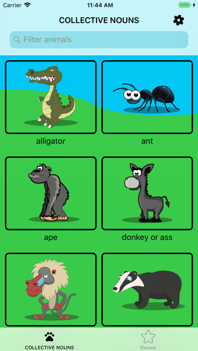Emulate Android APK Collective Nouns