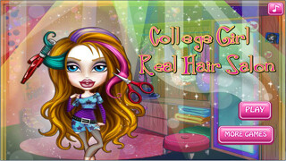 Emulate iPhone app College Girl Hair Salon using MyAndroid