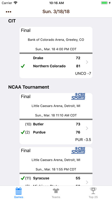 Emulate iPhone app College Hoops Scores, Schedule using MyAndroid Emulate iPhone app College Hoops Scores, Schedule using MyAndroid