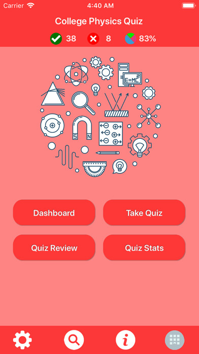 Emulate iPhone app College Physics Quiz using MyAndroid Emulate iPhone app College Physics Quiz using MyAndroid