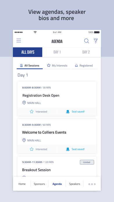 Emulate iPhone app Colliers Events using MyAndroid Emulate iPhone app Colliers Events using MyAndroid