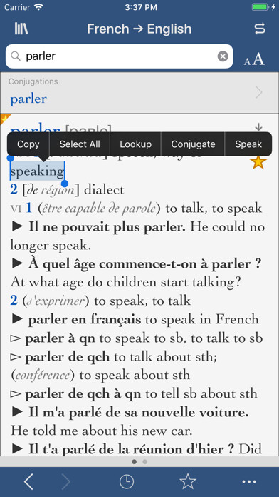 Emulate iPhone app Collins French-English using MyAndroid Emulate iPhone app Collins French-English using MyAndroid