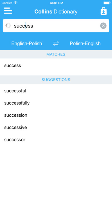 Emulate Android APK Collins Polish Dictionary