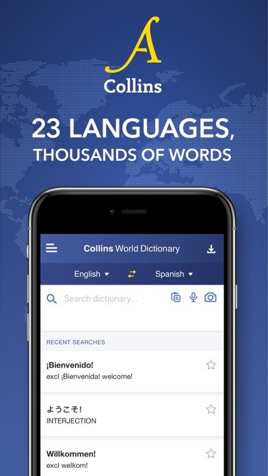 Emulate iPhone app Collins World Dictionary using MyAndroid Emulate iPhone app Collins World Dictionary using MyAndroid