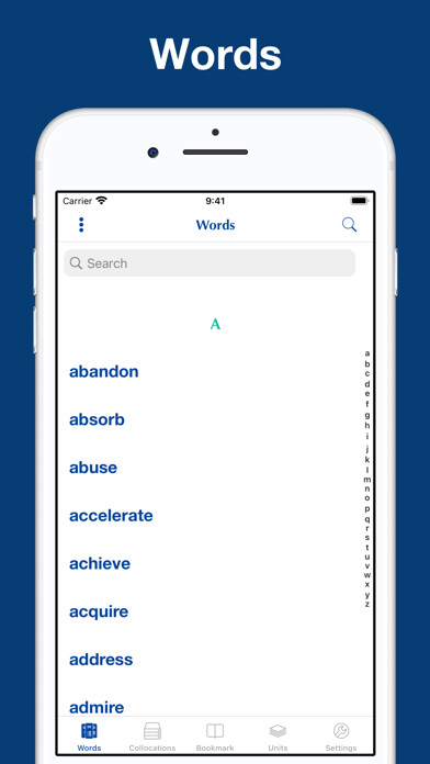 Emulate iPhone app Collocations for IELTS test using MyAndroid Emulate iPhone app Collocations for IELTS test using MyAndroid