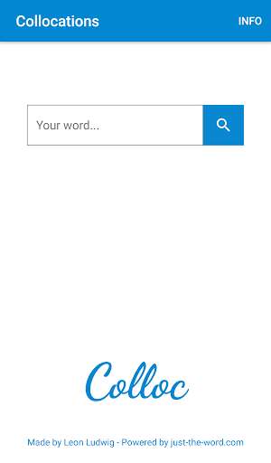Run android online APK Collocations from MyAndroid or emulate Collocations using MyAndroid