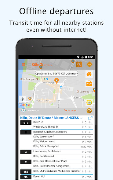 Run android online APK Cologne Transit KVB DB NRW VRS from MyAndroid or emulate Cologne Transit KVB DB NRW VRS using MyAndroid
