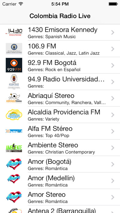 Emulate iPhone app Colombia Radio Live Player (Bogotá / español) using MyAndroid Emulate iPhone app Colombia Radio Live Player (Bogotá / español) using MyAndroid