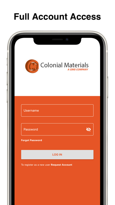 Emulate iPhone app Colonial Materials using MyAndroid