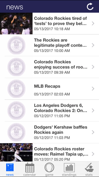 Emulate iPhone app Colorado Baseball Rockies Edition using MyAndroid Emulate iPhone app Colorado Baseball Rockies Edition using MyAndroid