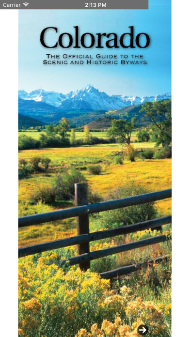 Emulate iPhone app Colorado Byways Guide using MyAndroid Emulate iPhone app Colorado Byways Guide using MyAndroid