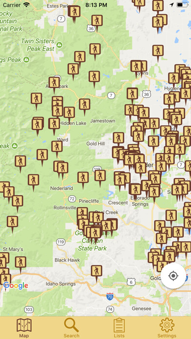 Emulate iPhone app Colorado Hiker using MyAndroid Emulate iPhone app Colorado Hiker using MyAndroid
