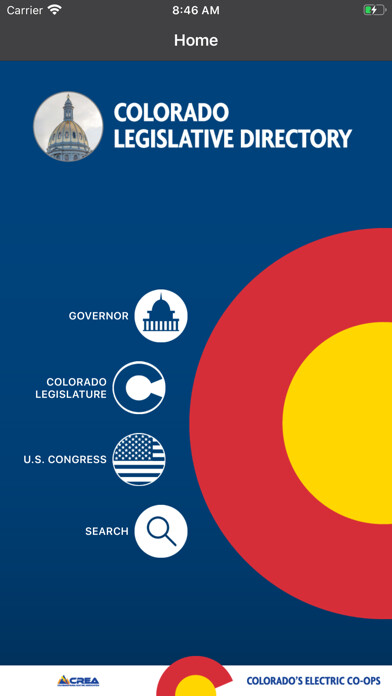 Emulate iPhone app Colorado Legislative Directory using MyAndroid Emulate iPhone app Colorado Legislative Directory using MyAndroid