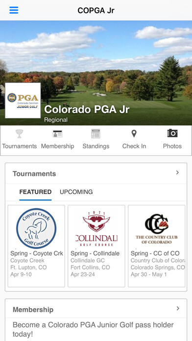 Emulate iPhone app Colorado PGA Junior Golf using MyAndroid Emulate iPhone app Colorado PGA Junior Golf using MyAndroid