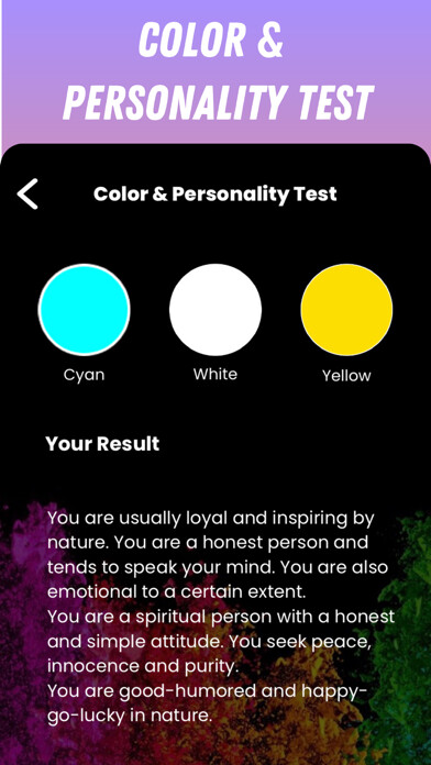 Emulate iPhone app Color and Personality Tests using MyAndroid Emulate iPhone app Color and Personality Tests using MyAndroid
