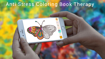 Emulate iPhone app Colorapy: Private Coloring Book for Adults and Kids - Free using MyAndroid