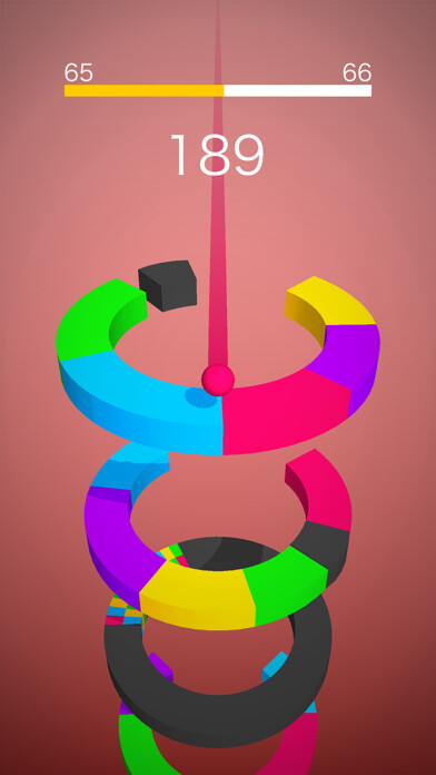 Emulate iPhone app Color Ball - Jump Switch Road using MyAndroid