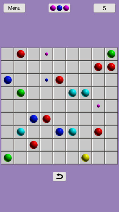 Emulate iPhone app Color Balls Classic using MyAndroid