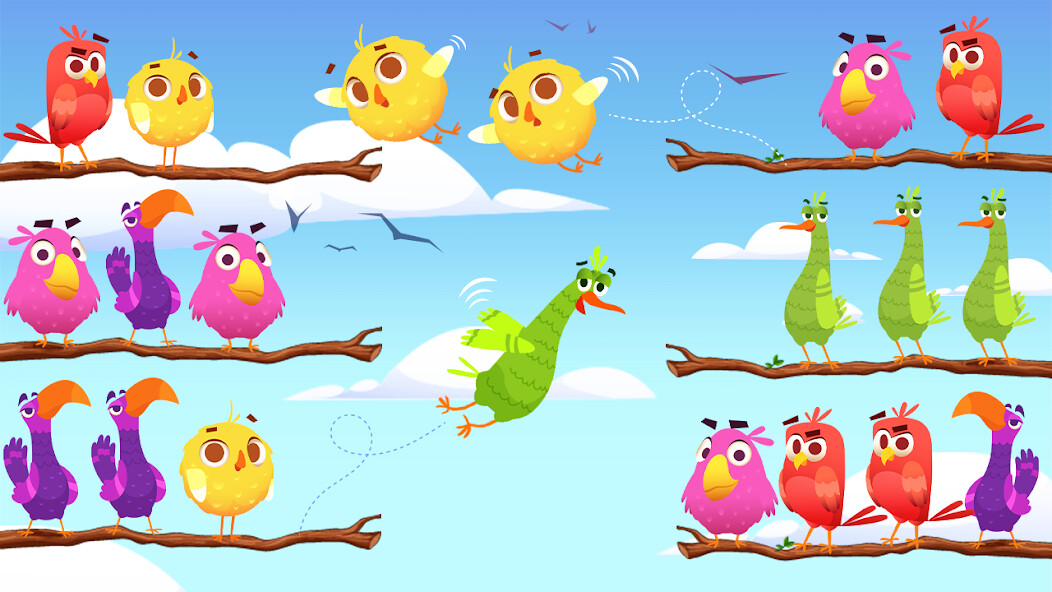 Run android online APK Color Birds Sorting Puzzle from MyAndroid or emulate Color Birds Sorting Puzzle using MyAndroid
