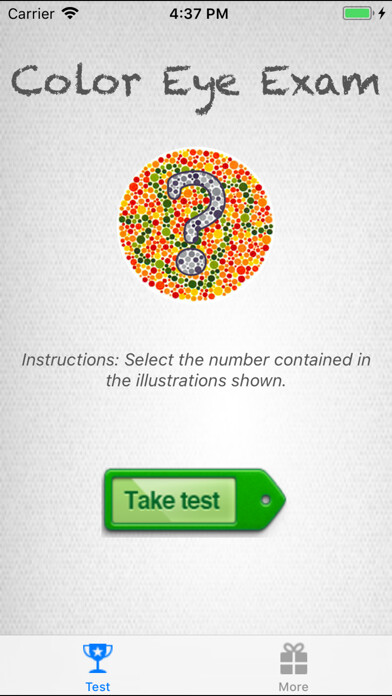 Emulate iPhone app Colorblind Eye Exam Test using MyAndroid Emulate iPhone app Colorblind Eye Exam Test using MyAndroid