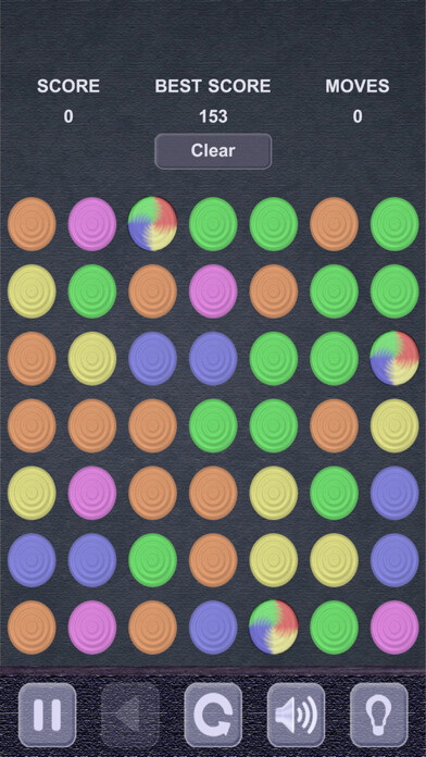 Emulate iPhone app Color Bubbles in line using MyAndroid