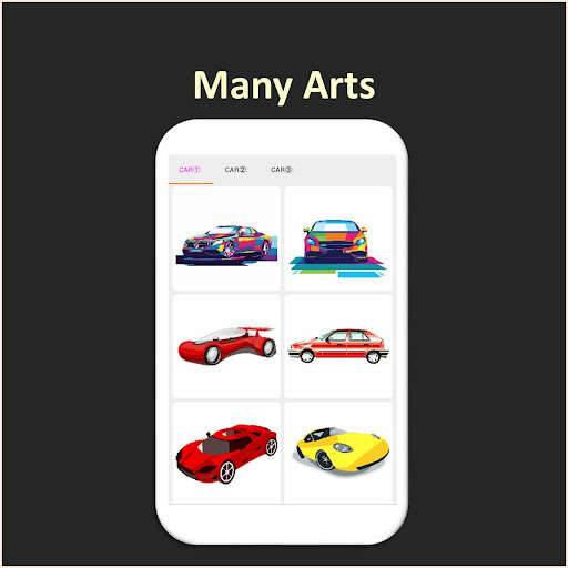 Run android online APK Color by Number - car - Pixel Art from MyAndroid or emulate Color by Number - car - Pixel Art using MyAndroid
