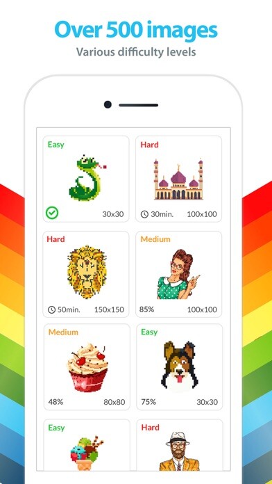 Emulate iPhone app Color by Number Coloring Pages using MyAndroid Emulate iPhone app Color by Number Coloring Pages using MyAndroid