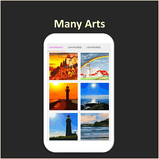 Run android online APK Color by Number - lighthouse - Pixel Art from MyAndroid or emulate Color by Number - lighthouse - Pixel Art using MyAndroid