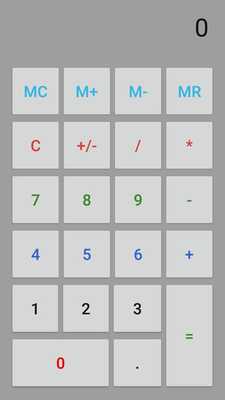 Emulate Android APK Color-Calc