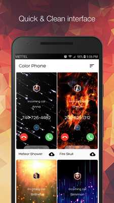 Emulate Android APK Color Call Phone Flash - Call Screen Theme