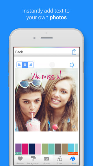 Emulate iPhone app Color Cap - Add custom text to photos & pics for Instagram using MyAndroid Emulate iPhone app Color Cap - Add custom text to photos & pics for Instagram using MyAndroid