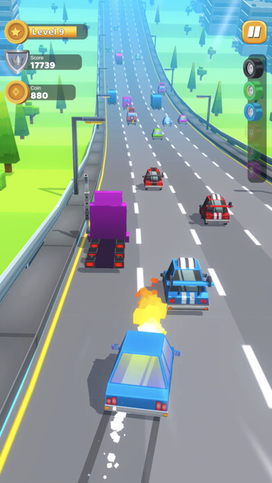 Emulate iPhone app Color Car Crash using MyAndroid