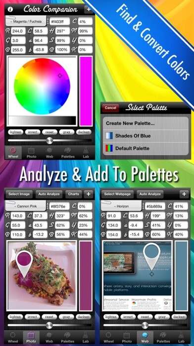 Emulate iPhone app Color Companion - Analyzer & Converter using MyAndroid Emulate iPhone app Color Companion - Analyzer & Converter using MyAndroid