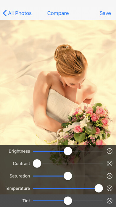 Emulate iPhone app Color Control - Photo Editor using MyAndroid