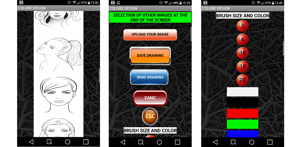 Emulate Android APK Color Design