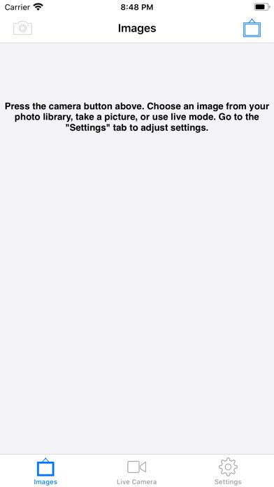 Emulate iPhone app ColoredEye using MyAndroid