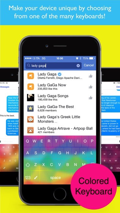 Emulate iPhone app Colored Keyboards Pro using MyAndroid Emulate iPhone app Colored Keyboards Pro using MyAndroid