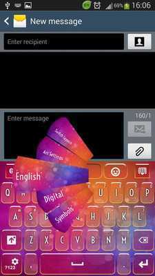 Emulate Android APK Colored Theme Keyboard